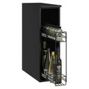 Ver imagem 4 de Balcão Porta-tempeiros 20 Cm Suspenso Preto Nice Madesa Preto