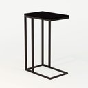 Ver imagem 3 de Mesa Lateral Encaixe Elena Preto E Tampo Preto - Cor: Preto