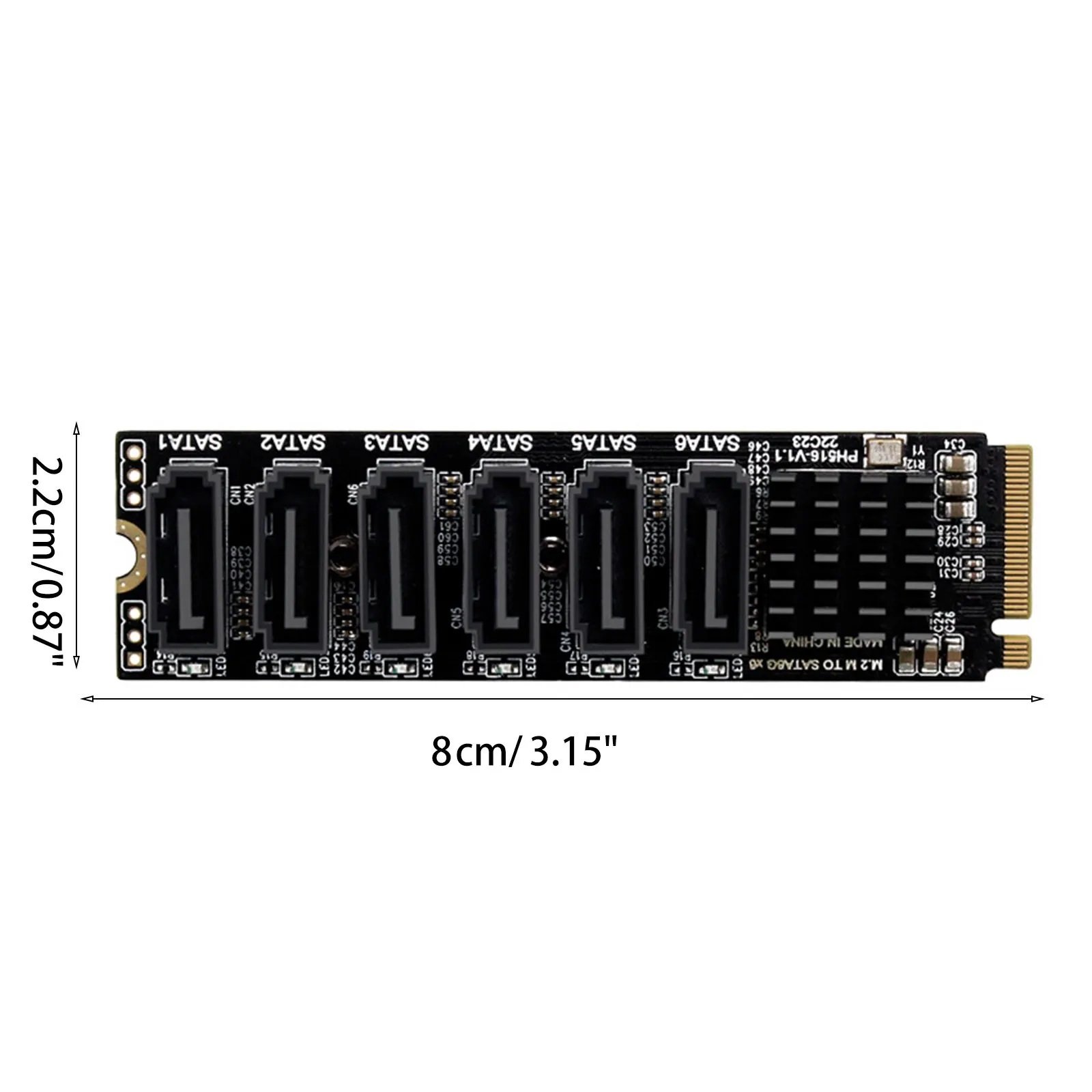 Adaptador M.2 para Sata Expansão Pc, Riser Iii, 6 Gbs Chassis, Cabo Sata, M.2 Nvme, Pci-e X4 X8 X16, - 2