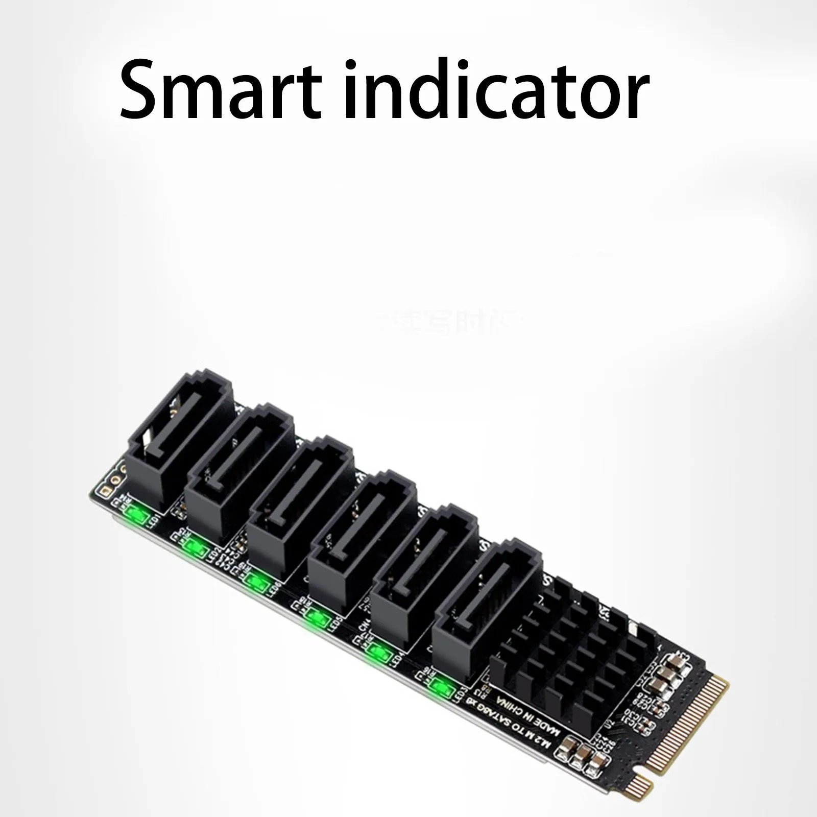 Adaptador M.2 para Sata Expansão Pc, Riser Iii, 6 Gbs Chassis, Cabo Sata, M.2 Nvme, Pci-e X4 X8 X16, - 5