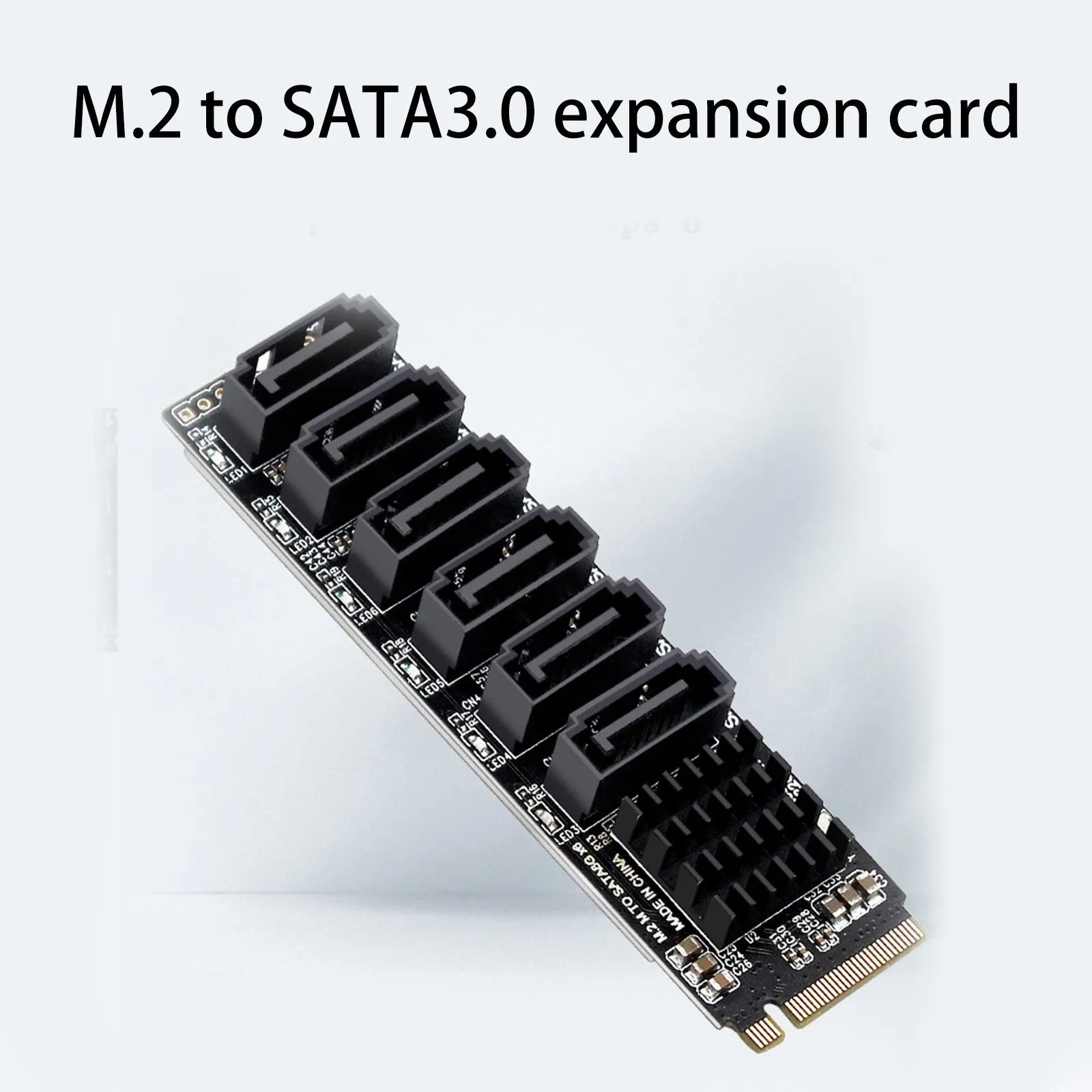 Adaptador M.2 para Sata Expansão Pc, Riser Iii, 6 Gbs Chassis, Cabo Sata, M.2 Nvme, Pci-e X4 X8 X16, - 6