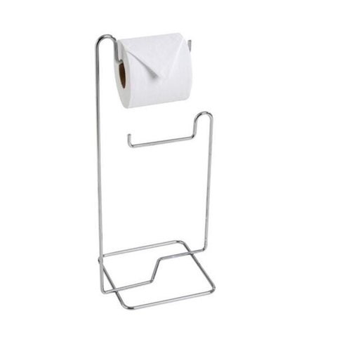 Suporte duplo para papel higiênico Lyon cromado