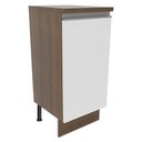 Ver imagem 1 de Balcão Madesa Glamy 35 cm 1 Porta Rustic/Branco Cor:Rustic/Branco