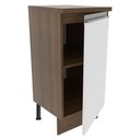Ver imagem 4 de Balcão Madesa Glamy 35 cm 1 Porta Rustic/Branco Cor:Rustic/Branco