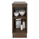 Ver imagem 3 de Balcão Madesa Glamy 35 cm 1 Porta Rustic/Branco Cor:Rustic/Branco