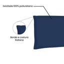 Ver imagem 2 de Cabeceira Painel Queen 1,60m Veneza Suede Azul Marinho