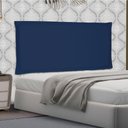 Ver imagem 4 de Cabeceira Painel Queen 1,60m Veneza Suede Azul Marinho