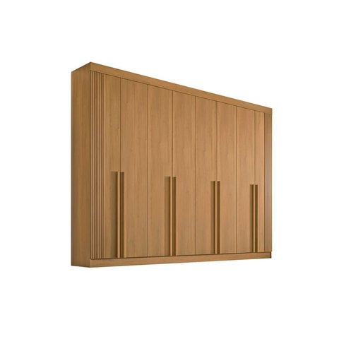 Guarda Roupa Casal 8 Portas 8 Gavetas - Daymont Ripado-cinamomo - Móveis D'doro