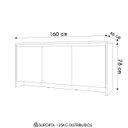 Ver imagem 5 de Balcão Aparador Buffet 3 Portas Madrid C14 Cedro/off White - Mpozenato