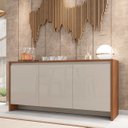 Ver imagem 2 de Balcão Aparador Buffet 3 Portas Madrid C14 Cedro/off White - Mpozenato
