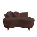 Ver imagem 4 de Namoradeira Sofá Feijão Lounge Orgânica Couro Marrom