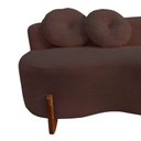 Ver imagem 7 de Namoradeira Sofá Feijão Lounge Orgânica Couro Marrom