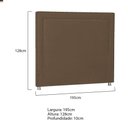 Ver imagem 5 de Cabeceira King Moscou P04 195 Cm Suede Marrom Tca 942
