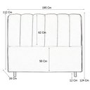 Ver imagem 2 de Cabeceira Cama Box King Berlim 195 Cm Suede Bege Claro - MV Estofados Shop