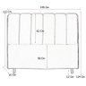 Cabeceira Cama Box King Berlim 195 Cm Suede Bege Claro - MV Estofados Shop - 2