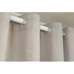Cortina para Varão com forro e Ilhoses 3,00 X 2,50 Vicenza para Quarto ou Sala Bene Tu:CINZA - 2