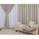 Ver imagem 3 de Cortina para Varão com forro e Ilhoses 3,00 X 2,50 Vicenza para Quarto ou Sala Bene Tu:CINZA