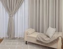 Ver imagem 3 de Cortina para Varão com forro e Ilhoses 3,00 X 2,50 Vicenza para Quarto ou Sala Bene Tu:CINZA