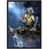 Quadro Decorativo Iron Maiden Heavy Metal Eddie Rock Salas Quartos Decorações Com Moldura G08 - 1