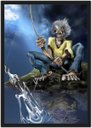 Ver imagem 1 de Quadro Decorativo Iron Maiden Heavy Metal Eddie Rock Salas Quartos Decorações Com Moldura G08