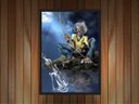 Ver imagem 4 de Quadro Decorativo Iron Maiden Heavy Metal Eddie Rock Salas Quartos Decorações Com Moldura G08