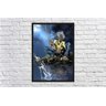 Quadro Decorativo Iron Maiden Heavy Metal Eddie Rock Salas Quartos Decorações Com Moldura G08 - 2