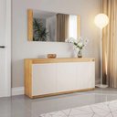 Ver imagem 4 de Buffet Aparador 3 Portas Onix Mel e Off White