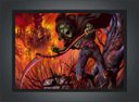 Ver imagem 2 de Quadro Decorativo Iron Maiden Heavy Metal Eddie Rock Salas Quartos Decorações Com Moldura G10