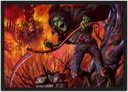 Ver imagem 1 de Quadro Decorativo Iron Maiden Heavy Metal Eddie Rock Salas Quartos Decorações Com Moldura G10