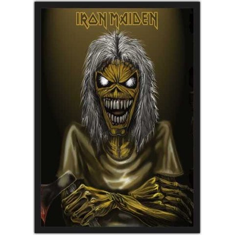 Quadro Decorativo Iron Maiden Heavy Metal Eddie Rock Salas Quartos Decorações Com Moldura G10