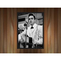 Quadro Decorativo Johnny Cash Rock Salas Quartos Decorações Com Moldura - 2
