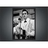 Quadro Decorativo Johnny Cash Rock Salas Quartos Decorações Com Moldura - 4