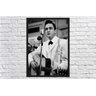 Quadro Decorativo Johnny Cash Rock Salas Quartos Decorações Com Moldura - 3