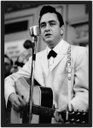 Ver imagem 1 de Quadro Decorativo Johnny Cash Rock Salas Quartos Decorações Com Moldura