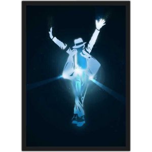 Quadro Decorativo Michael Jackson Pop Salas Quartos Decorações Com Moldura