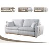 Sofá Cama Retrátil 4 Lugares sem Caixa Trevo 2.30m Linho - 3