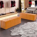 Ver imagem 6 de Puff Decorativo Living 140 Cm Roma W01 Couríssimo whisky - lyam