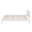 Ver imagem 3 de Cama de Solteiro Cabeceira Fechada Nogal/branco Tecnomobili Cm8004 Cor: Branco