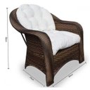 Ver imagem 3 de Conjunto de Sofá Fibra Sintética Janaína - 1 Sofá 2L + 2 Poltronas + 1 Mesa Centro - Tecido Duna Cru