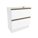 Ver imagem 1 de Balcão 2 Gavetas Kappesberg Celeste 100% Mdf Branco 80cm