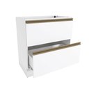 Ver imagem 4 de Balcão 2 Gavetas Kappesberg Celeste 100% Mdf Branco 80cm