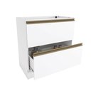 Ver imagem 2 de Balcão 2 Gavetas Kappesberg Celeste 100% Mdf Branco 80cm
