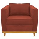 Ver imagem 5 de Kit Sofá 2 Lugares e 2 Poltronas Europa Suede Terracota - Am Decor