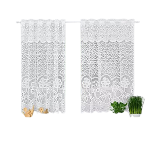 Cortina Cozinha Renda Bérgamo 1,48x0,38x2,00:branca