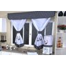 Itens para Cozinha em Patchwork - Galinha Arte & Tear Cortina de Cozinha - Bordada - 5