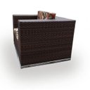 Ver imagem 7 de Conjunto de Sofá Fibra Sintética Quadrado - 1 Sofá 2L+ 2 Poltronas + 1 Mesa Centro - Tecido Revieira