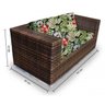 Conjunto de Sofá Fibra Sintética Quadrado - 1 Sofá 2L + 2 Poltronas + 1 Mesa Centro - Tecido Saquare - 2