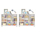 Ver imagem 2 de Kit 2 Nichos Organizadores com 9 Gavetas Branco/Colorido - FdECOR