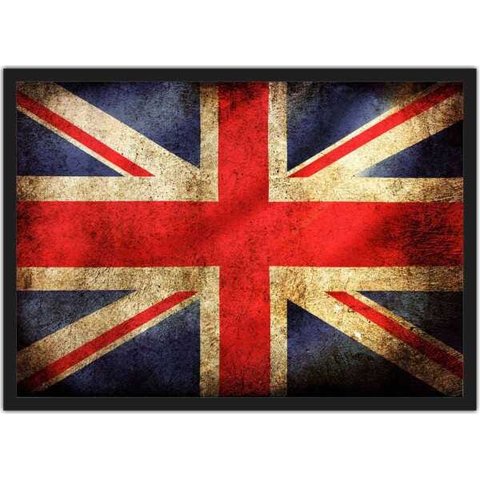 Quadro Decorativo Bandeira Da Inglaterra Salas Quartos Decorações Com Moldura
