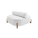 Ver imagem 2 de Poltrona Ilha Recepção Corino Modena Branco | Design Sofisticado Loja Consultório - Montanari's Deco